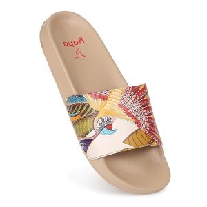 YOHO Tropica Women Slides Comfortable, Waterproof, Stylish, Soft Inner Lining, Printed, On Strap